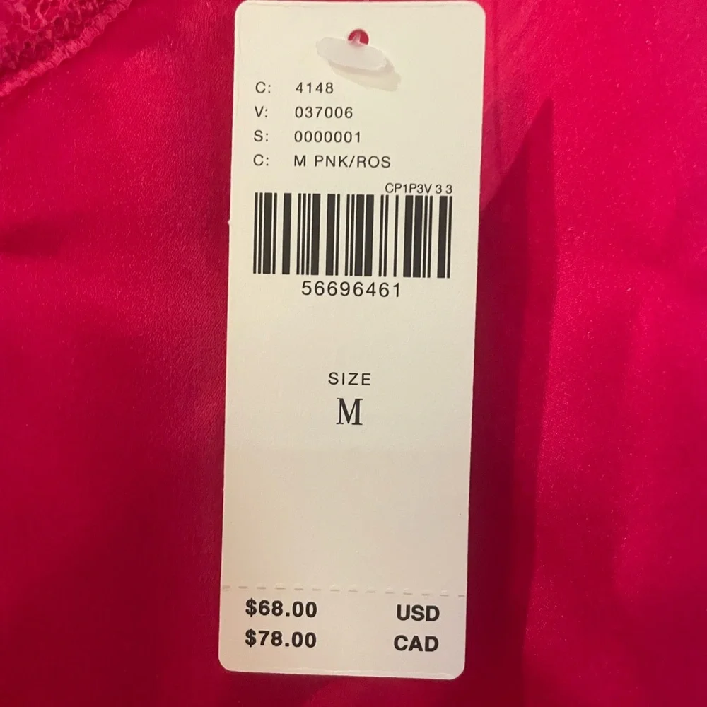 NWT Anthropologie Colette silk cami in medium pink_5